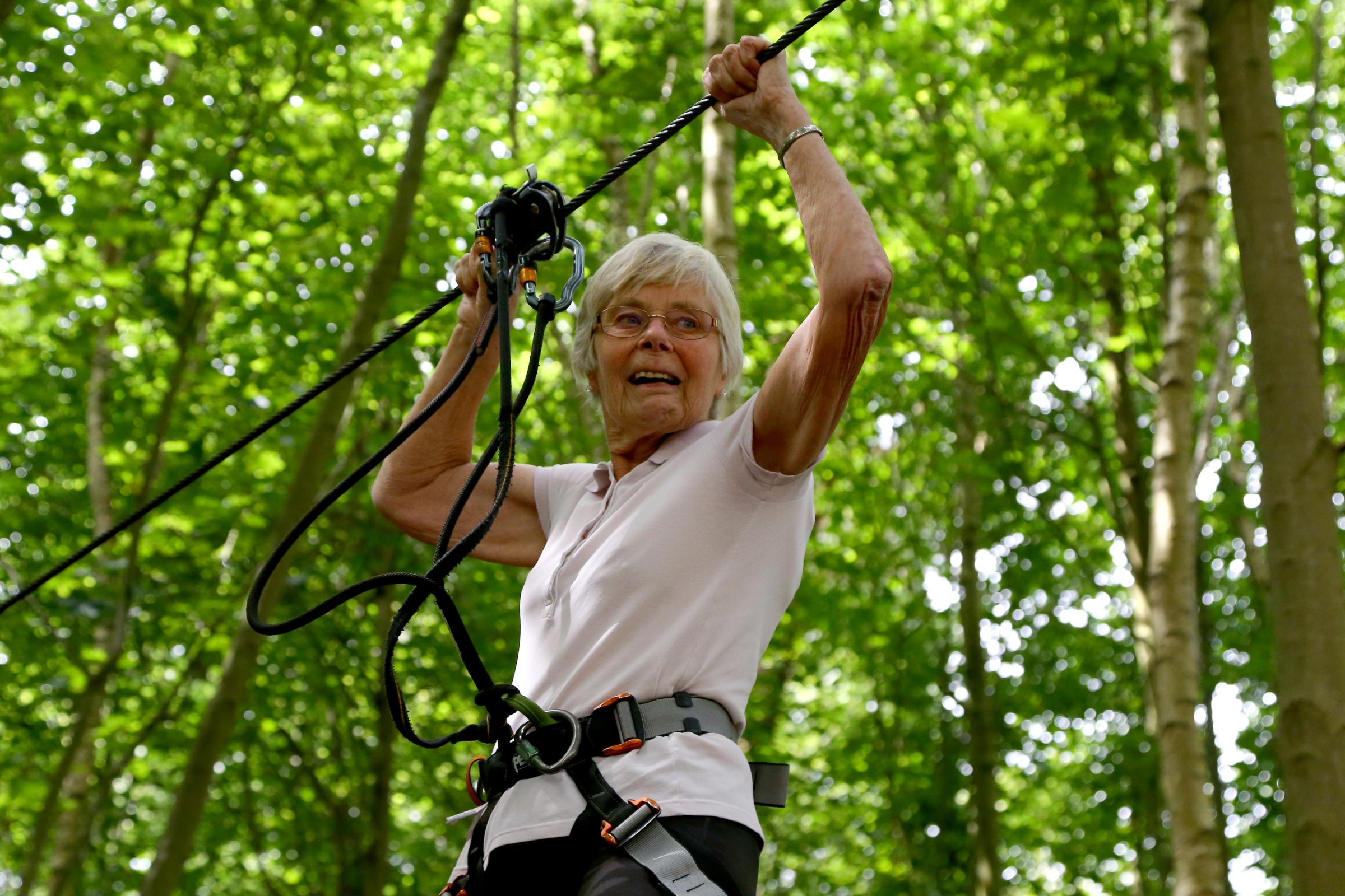 84 Year Old Becomes Oldest Woman To Complete Zip Wire At Go Ape Bracknell News