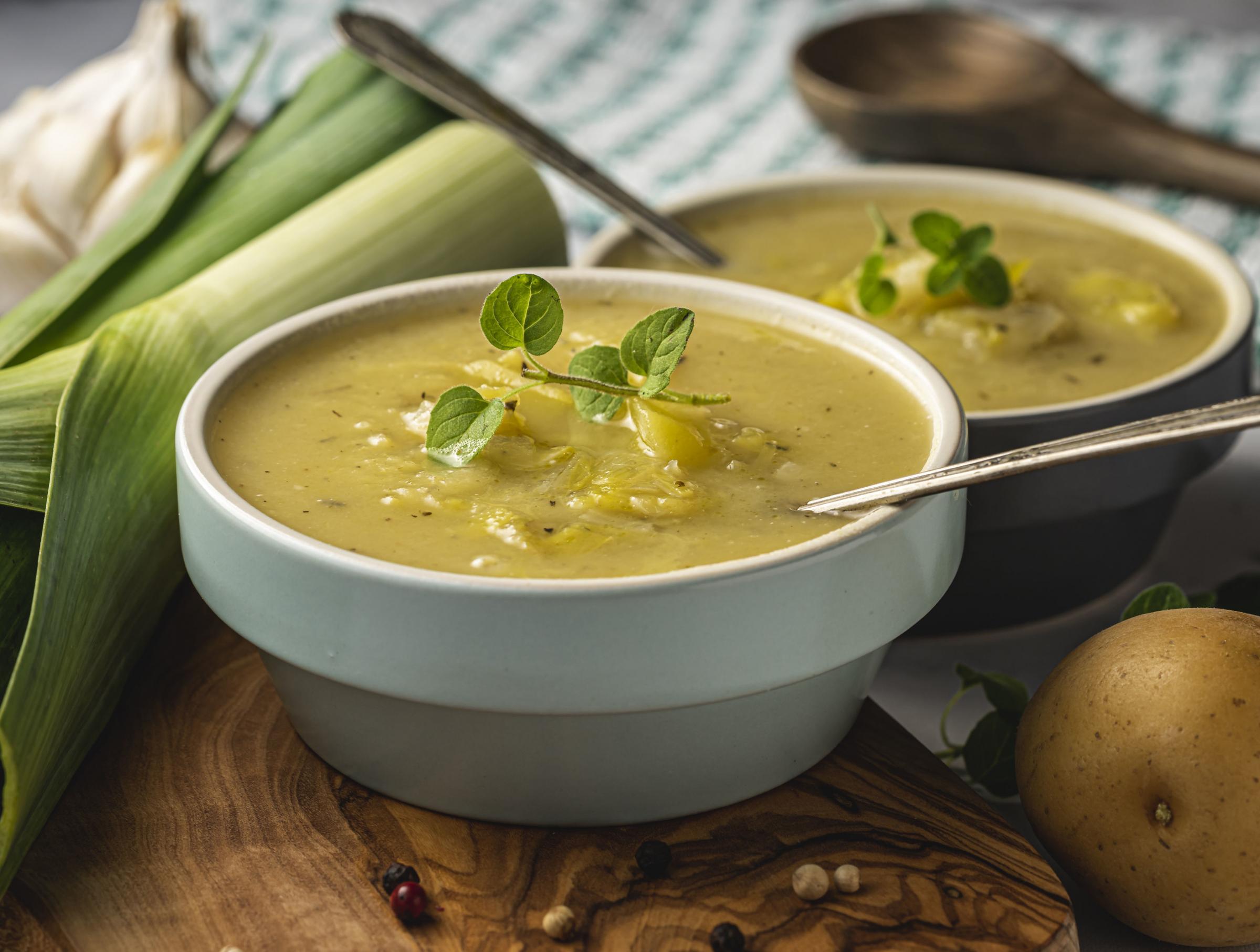 Undated Handout Photo of leek and potato soup. See PA Feature GARDENING Advice Leeks. Picture credit should read: iStock/PA. WARNING: This picture must only be used to accompany PA Feature GARDENING Advice Leeks. 