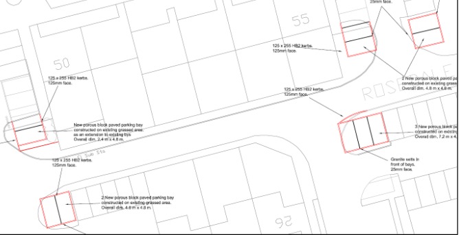 Parking plans for Rosedale Gardens