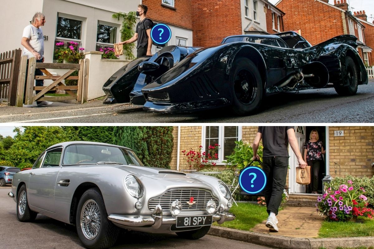 Uber Eats consegna James Bond, Aston Martin, Batmobile e Ghostbusters